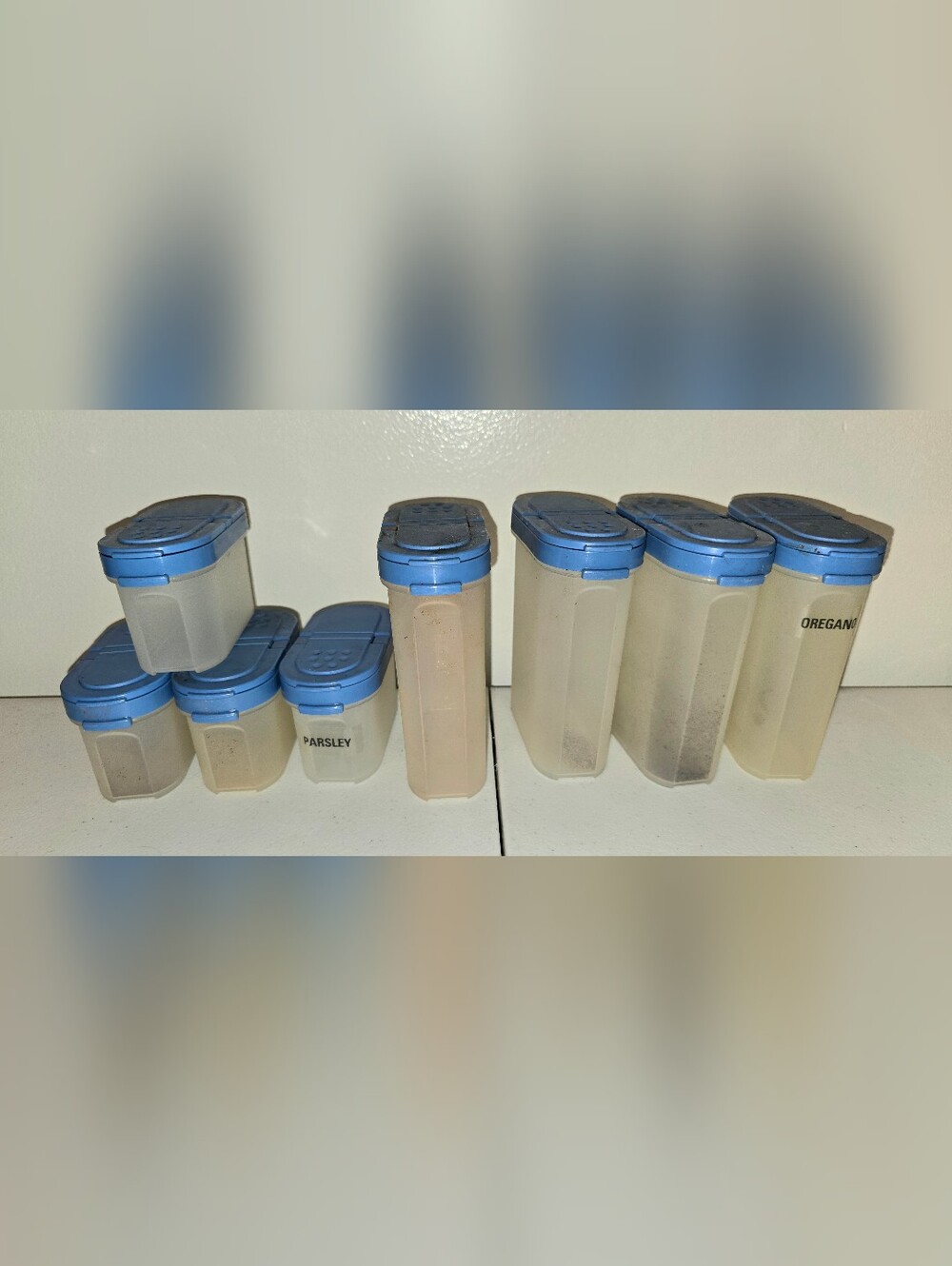 8 Piece Spice Tupperware Vintage